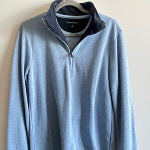 Men's Blue Quarter-Zip Sweater